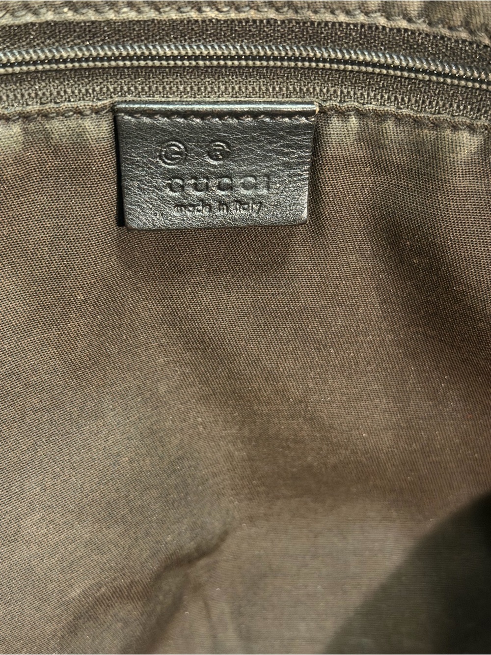 Gucci Dark Brown Horsebit Embossed Leather Babouska Tote - Picture 8 of 13
